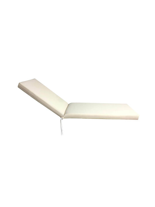 Pernă pentru pat de soare Waterproof cu Spătar Ecru 195x60cm