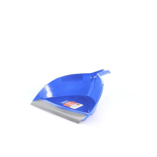 Cyclops Plastic Dustpan with Rubber Band Blue