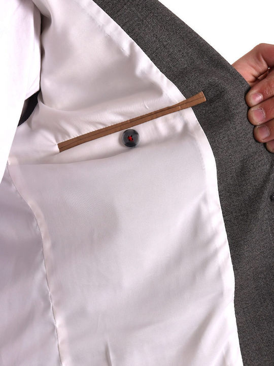 Men's Suit Jacket Slim Fit Gray