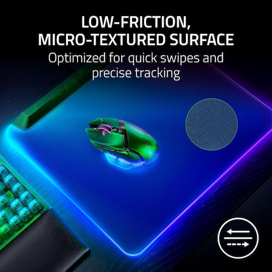 Razer Firefly V2 Pro Gaming Mouse Pad Medium 335mm with RGB Lighting via USB Green RZ02-04920300-R3M1