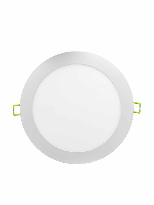 Vivalux Round Recessed LED Panel 18W with Natural White Light 4000K 22.3cm