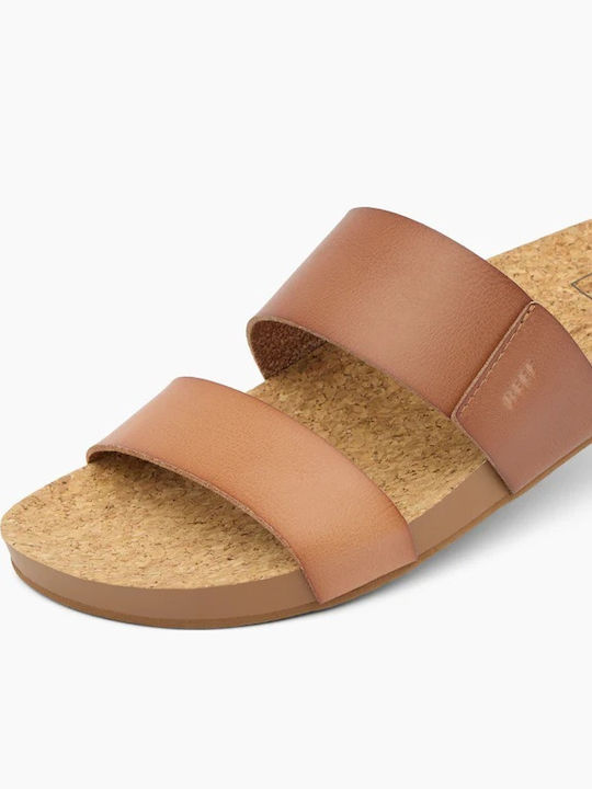 Cushion Flache Sandalen für Damen in Tabac Braun Farbe