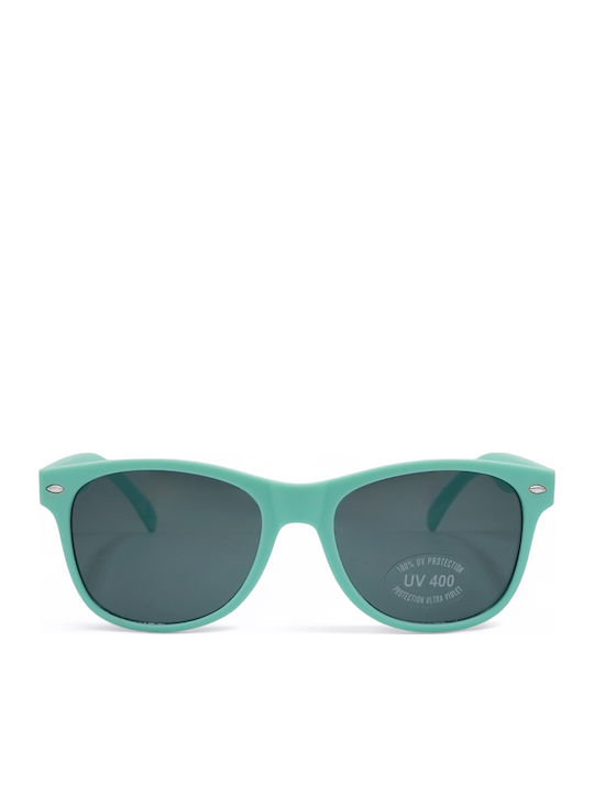 Optosquad Unisex Sonnenbrille mit Türkis Kunststoff Gestell und Schwarz Linse MS4010-5