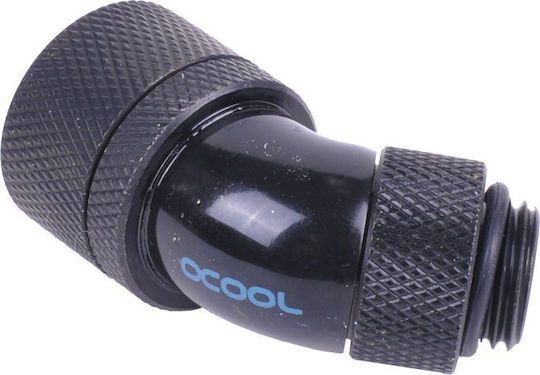 Alphacool Alphacool HF Connection 45 Degrees G1/4 Inch Ag 16/10mm Rotatable Black