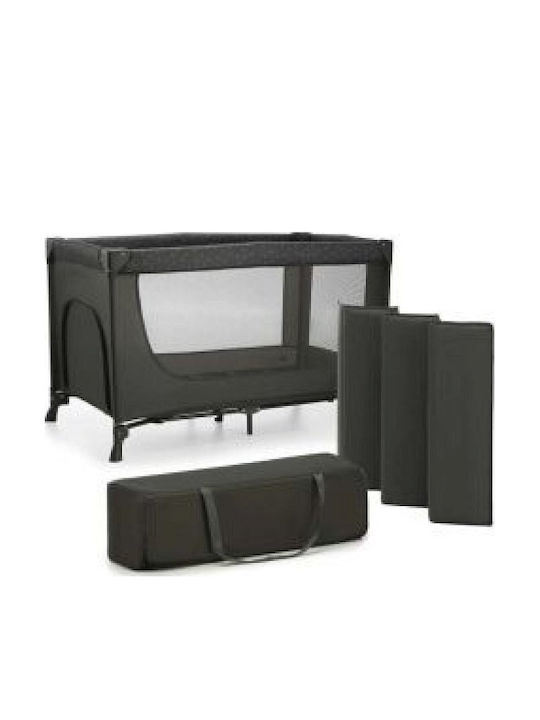 Kinderkraft Joy 2 Παρκοκρέβατο με Στρώμα Γκρι 129x69cm