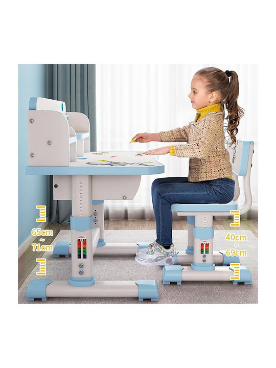 Kids Desk made of Melamine Pink 75.5x48.5x101cm