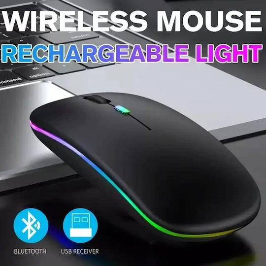 Ασύρματο RGB Gaming Ποντίκι Μαύρο