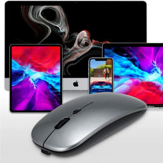 Ασύρματο RGB Gaming Ποντίκι Γκρι