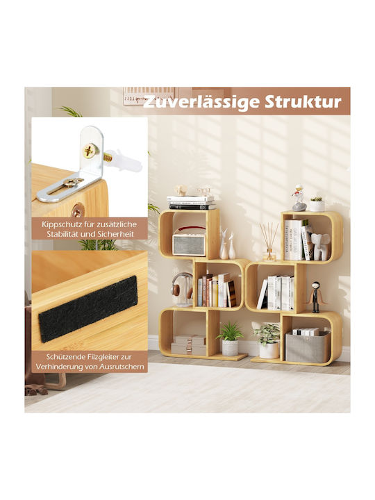 Bücherschrank Bambus 61x23x100cm