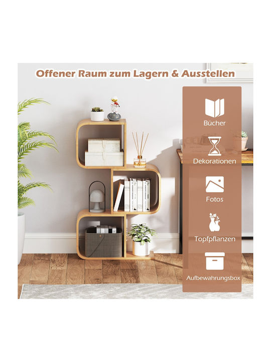 Bücherschrank Bambus 61x23x100cm