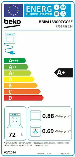 Beko Einbauofen 72Es B59.4cm.