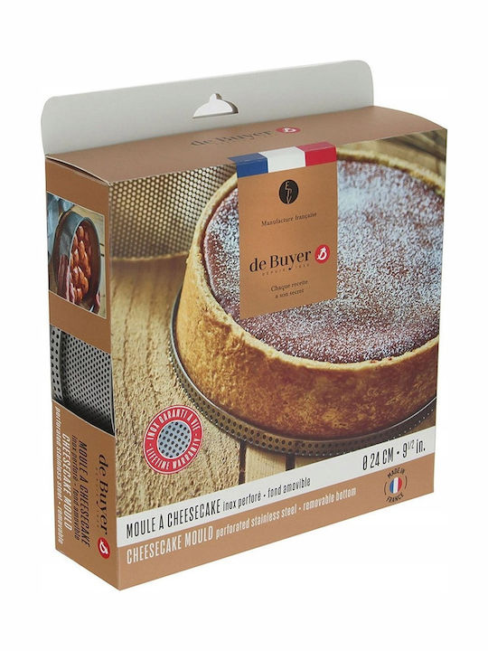 De Buyer Bakeware Tins & Trays for Cake Round 24x24x0.6cm