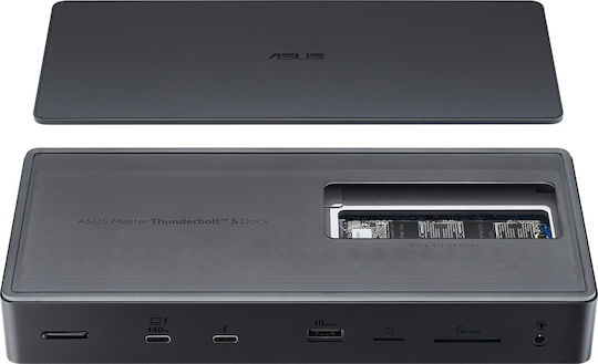 Asus Master DC510 Thunderbolt 5 Docking Station με 4K PD Ethernet και σύνδεση 3 Οθονών Μαύρο