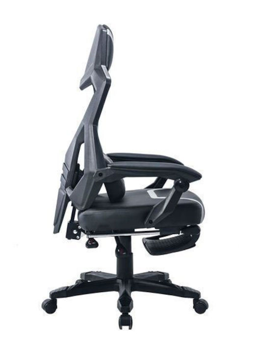 ADX Ergo Y Scaun Gaming Din piele ecologică cu Suport pentru picioare Gri