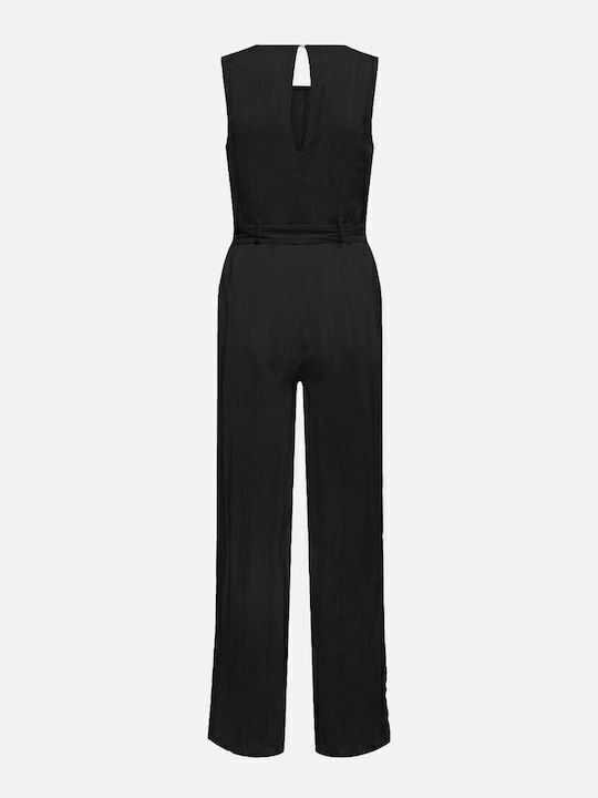 Women's Sleeveless One-piece Suit Black