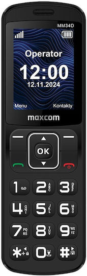 MaxCom MM34D Cordless Phone Black