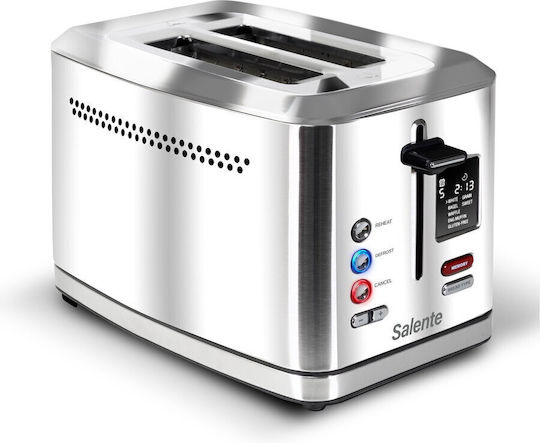 Salente Φρυγανιέρα 2 Θέσεων 950W Γκρι