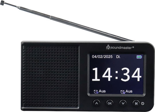 Soundmaster DAB175SW Φορητό Ραδιόφωνο Επαναφορτιζόμενο DAB+ με Bluetooth και USB Μαύρο