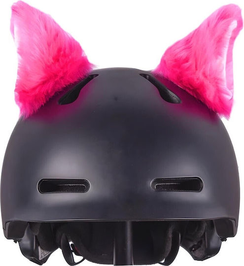 Helmet Ears Fur 2 Pcs Pink