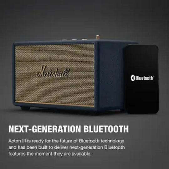 Marshall Acton III Αυτοενισχυόμενο Ηχείο με Bluetooth 30W Midnight Blue