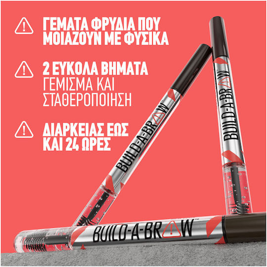 Maybelline Build-a-brow 2 Easy Steps Pencil for Eyebrows Medium Brown
