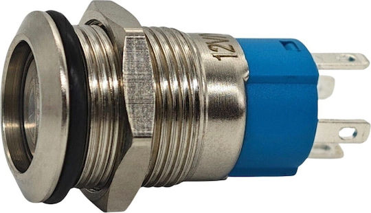 Превключвател За Мъгла С LED 12mm Snap-on Хром