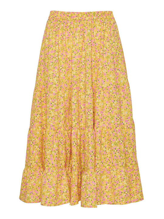 Funky Buddha W Midi/maxi Skirts - Fbl00910314-yellow Multi