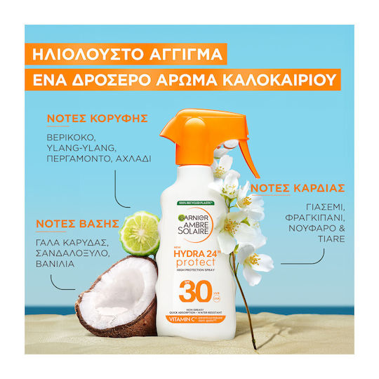Garnier Hydra 24h Protect Waterproof Body Sunscreen SPF30 Spray 270ml