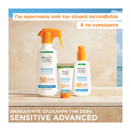 Garnier Ambre Solaire Sensitive Advanced Ceramide Protect Sunscreen Body Lotion SPF50 Spray 150ml