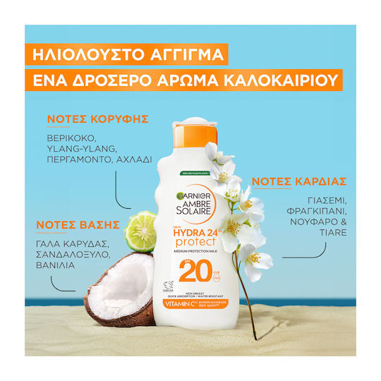 Garnier Hydra 24h Protect Waterproof Body Sunscreen SPF20 175ml