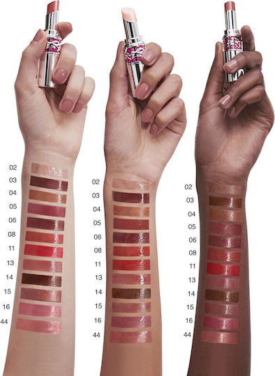 Ysl Loveshine Candy Glaze Κλασικό Κραγιόν 15 Showcasing Nude 3.2gr