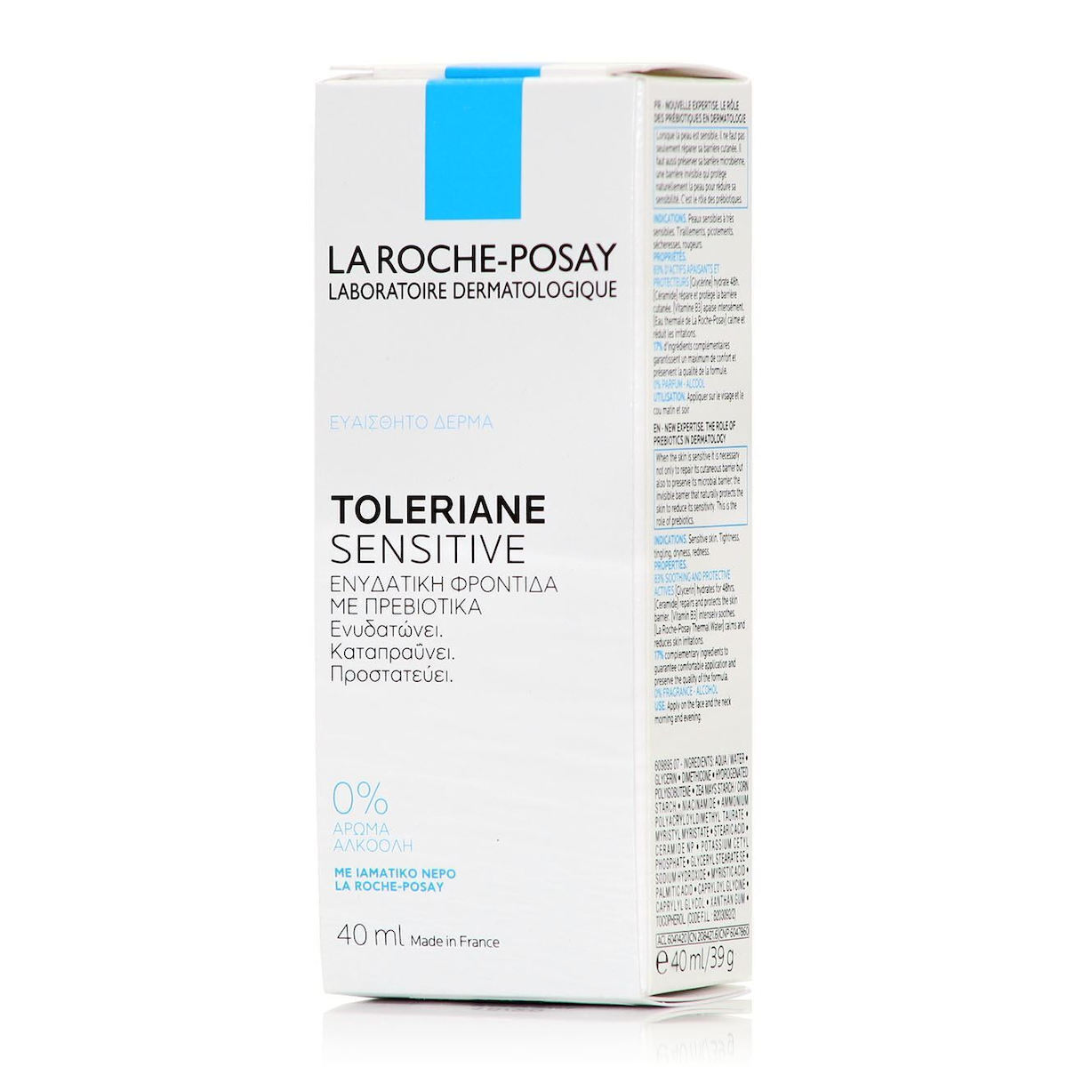 La Roche Posay Toleriane Sensitive Light 48ωρη Ενυδατική Κρέμα Προσώπου με Ceramides & Πρεβιοτικά 40ml