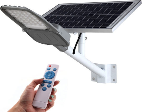 Lampa Montat pe perete Lampă Solară 100W 3100lm Alb Rece 6000K cu Senzor de Mișcare, Fotocelulă și Telecomandă IP65