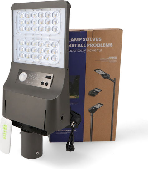 Lampa Montat pe perete Lampă Solară 160W 6000lm Bianco reglabil cu Senzor de Mișcare, Fotocelulă și Telecomandă IP65