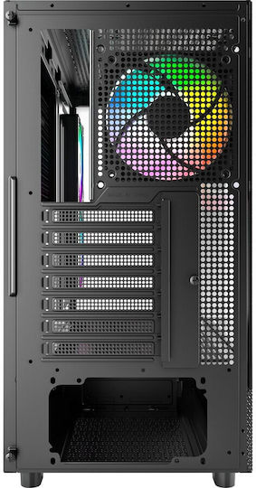 Montech XR Gaming Midi Tower Κουτί Υπολογιστή με Πλαϊνό Παράθυρο και ARGB Φωτισμό Μαύρο