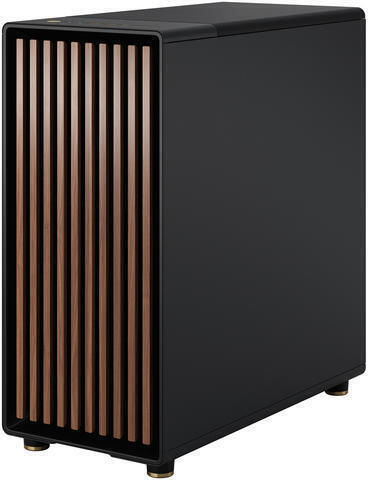 Fractal Design North Gaming Midi Tower Computer Case with Side Window Charcoal Black TGD