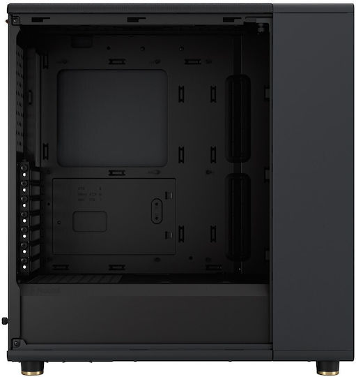 Fractal Design North Gaming Midi Tower Computer Case with Side Window Charcoal Black TGD