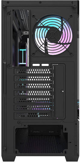 Darkflash DS900 AIR + ARGB Fans Gaming Midi Tower Κουτί Υπολογιστή με Πλαϊνό Παράθυρο Μαύρο
