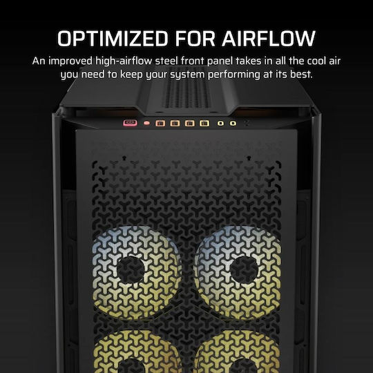 Corsair 9000D RGB Airflow Gaming Ultra Tower Carcasă PC cu Deschidere Laterală Neagră