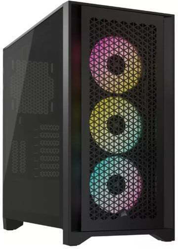 Corsair 4000D RGB Airflow Gaming Midi-Turm Computergehäuse mit Seitenfenster Schwarz