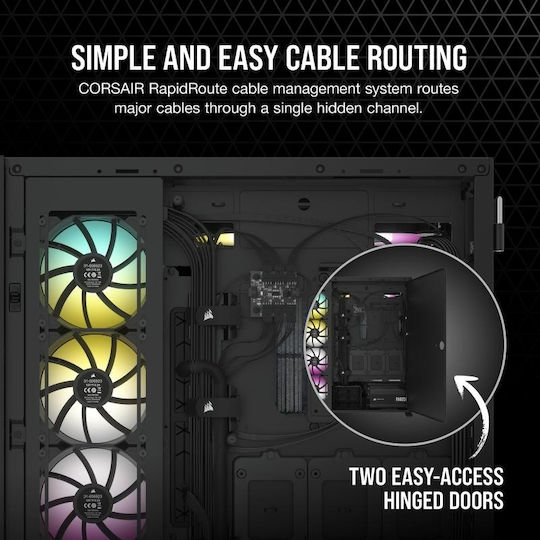 Corsair 7000D Airflow Gaming Full Tower Computer Case With Black Side Window