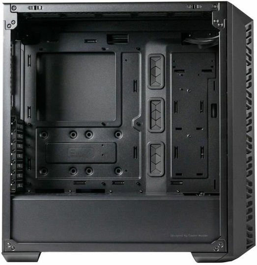 CoolerMaster MasterBox MB520 Mesh Gaming Midi Tower Κουτί Υπολογιστή με Πλαϊνό Παράθυρο και RGB Φωτισμό Μαύρο