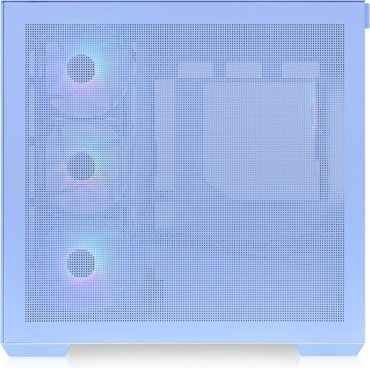 Thermaltake View 380 TG ARGB Gaming Midi-Turm Computergehäuse mit Seitenfenster Hydrangea Blue