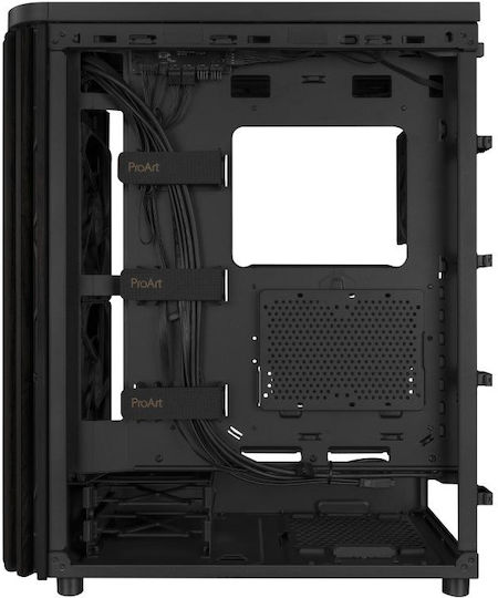 Asus ProArt PA401 Wood Edition Midi Tower Компютърна Кутия Черна