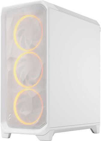 Fractal Design Meshify 3 RGB TG Clear Tint Gaming Midi Tower Κουτί Υπολογιστή με Πλαϊνό Παράθυρο Λευκό