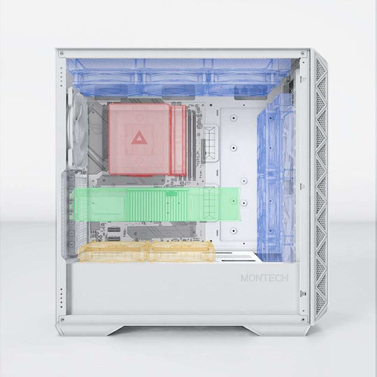 Montech Air 903 Base Midi Tower Компютърна Кутия Бяла