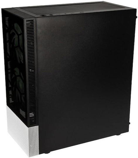 Kolink Observatory MX Glass ARGB Gaming Midi Tower Computer Case with Side Window Black / White