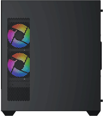 Xigmatek Alphard Геймърско Midi Tower Компютърна Кутия с Страничен Прозорец и RGB Осветление Черна