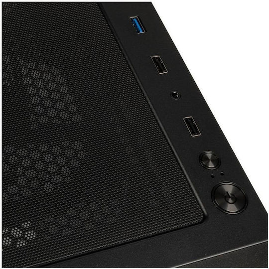 Kolink Observatory MX Glass ARGB Gaming Midi Tower Computer Case with Side Window Black / White