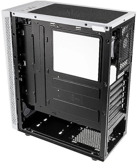 Kolink Void Gaming Midi-Turm Computergehäuse mit Seitenfenster und RGB-Beleuchtung Weiß